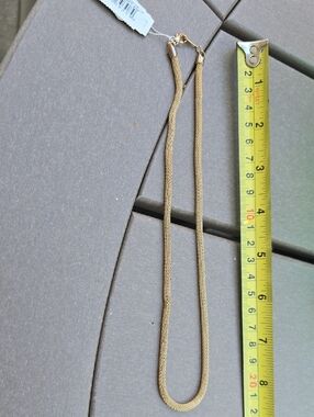 Gold Mesh Chain Necklace